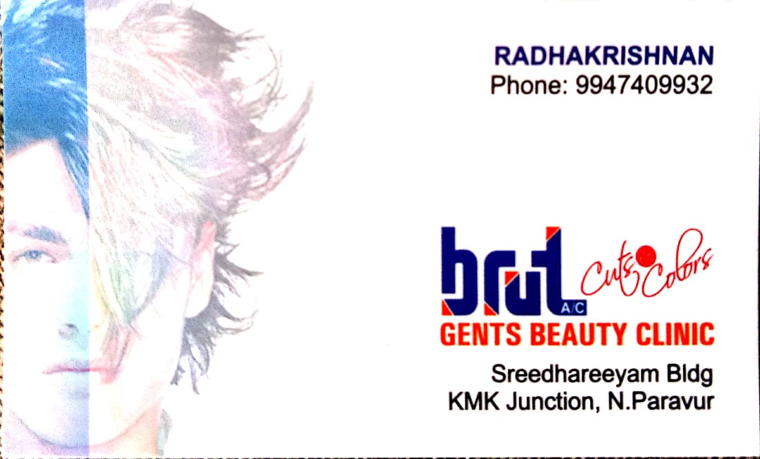 BRUT GENTS BEAUTY CLINIC, GENTS BEAUTY PARLOUR,  service in North Paravur, Ernakulam