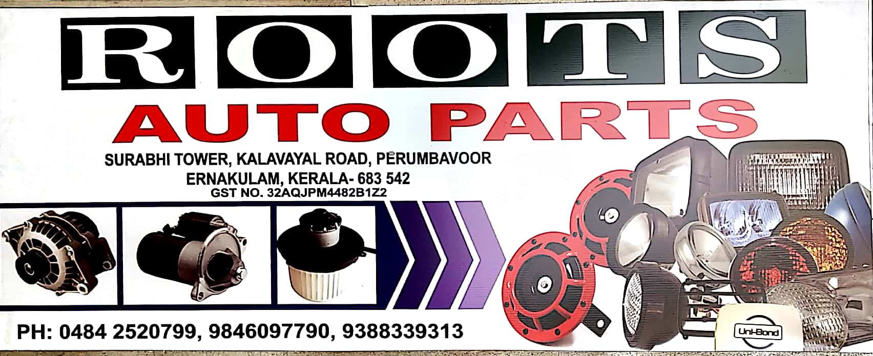 ROOTS AUTO PARTS, LUBES AND SPARE PARTS,  service in Perumbavoor, Ernakulam