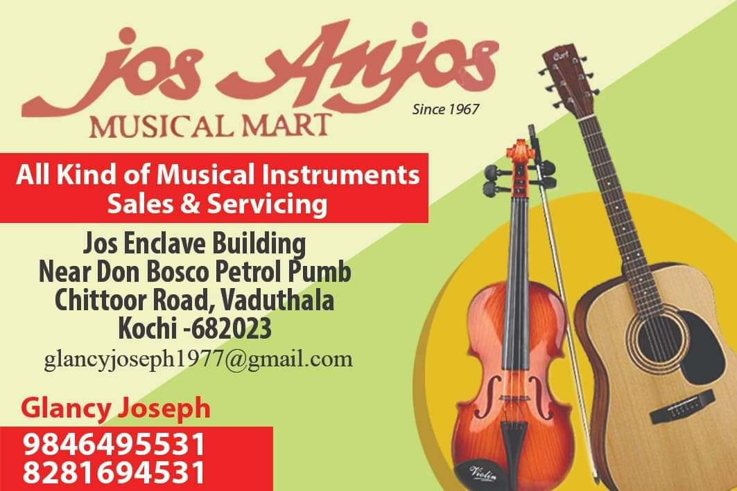 Jos Anjos Musical Mart MG Road Ernakulam, MUSICAL INSTRUMENTS,  service in M G Road, Ernakulam