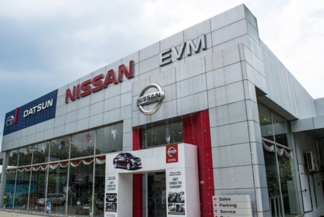 EVM Nissan, CAR SHOWROOM,  service in Thellakom, Kottayam