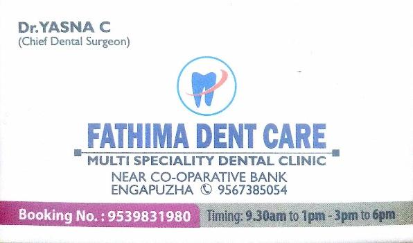 FATHIMA DENT CARE, DENTAL CLINIC,  service in Engapuzha, Kozhikode