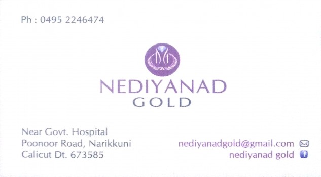 NEDIYANAD GOLD, JEWELLERY,  service in Narikkuni, Kozhikode