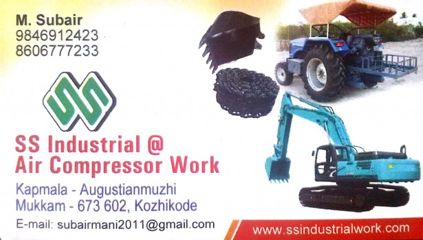 SS INDUSTRIAL AIR COMPRESSOR WORK, WORKSHOP,  service in Mukkam, Kozhikode