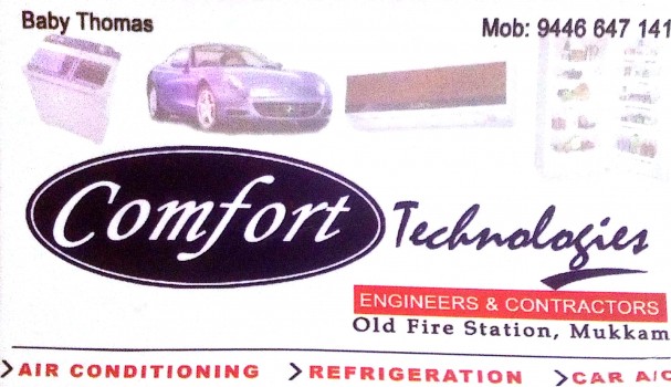 COMFORT, AC Refrigeration Sales & Service,  service in Mukkam, Kozhikode